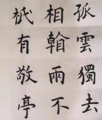 分享一副楷書習作（局部），勿噴...