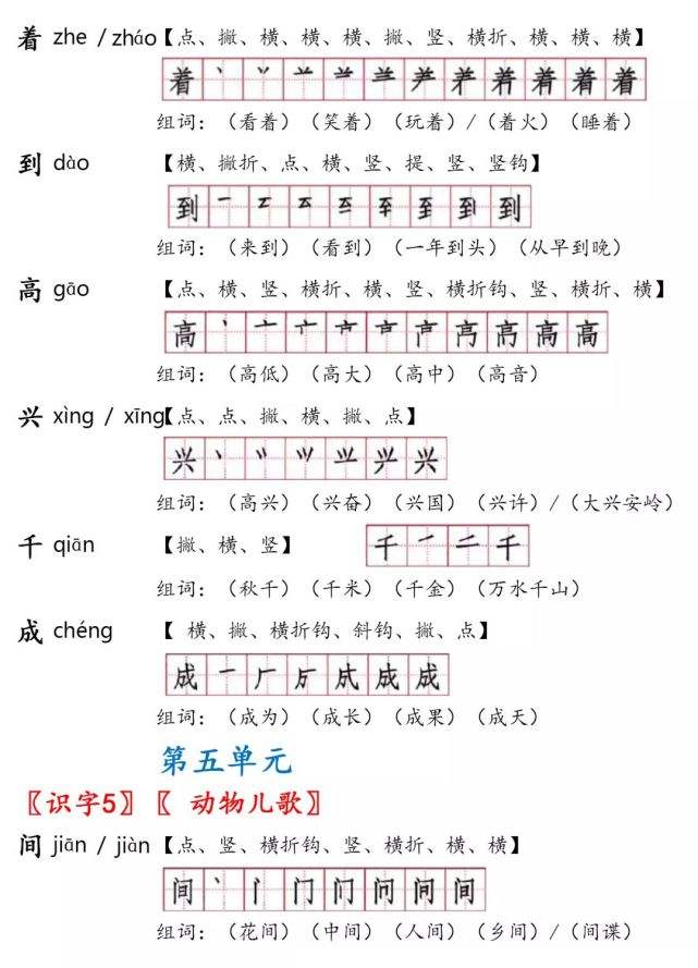 牙組詞(馬組詞一年級)