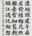  集古人句詠端陽依韻補尾聯(lián)而成一律 楷書中堂書法圖片!