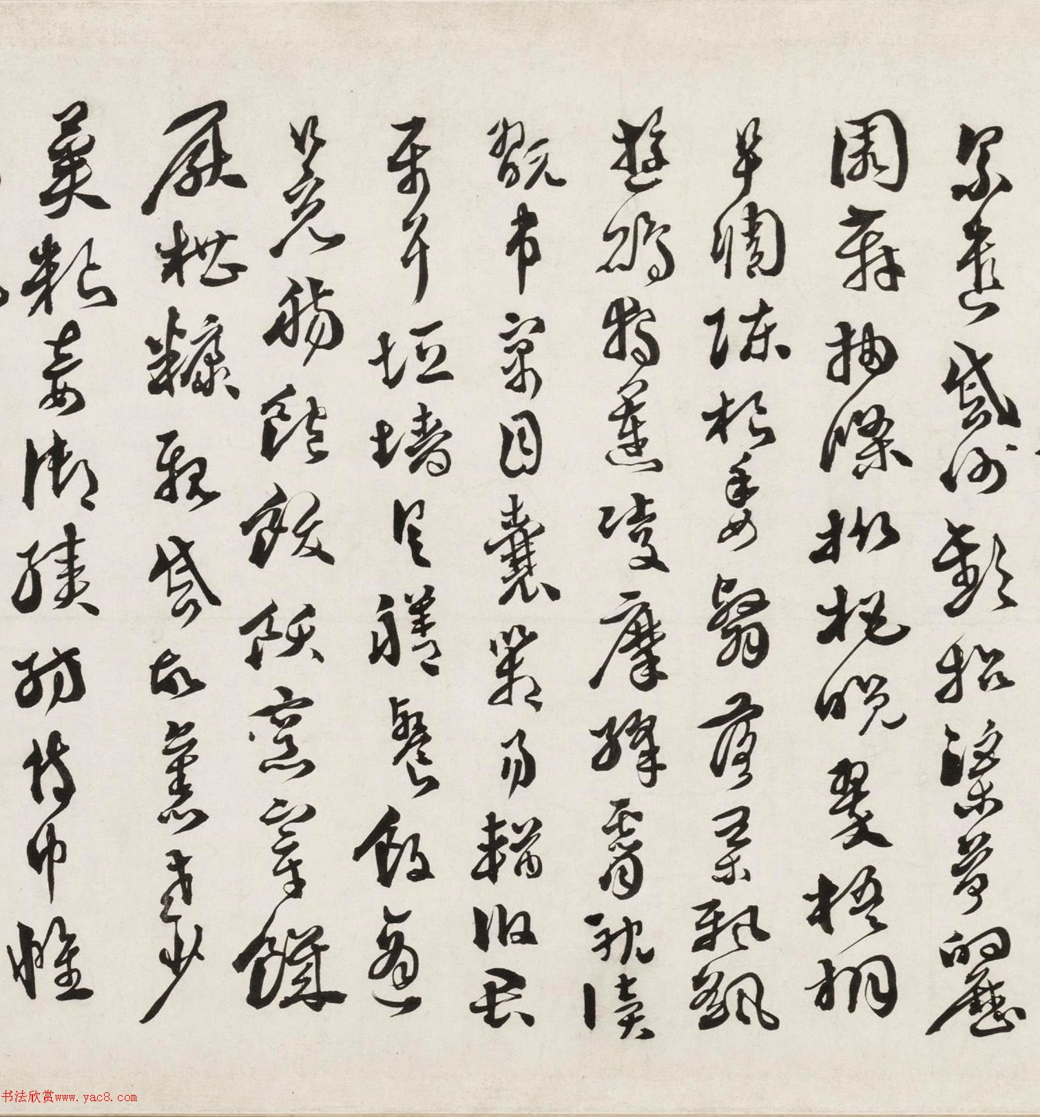 明代徐文長書法賞析《草書千字文卷》