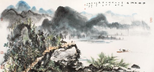 泊松江渡（一作南游泊船江驛）