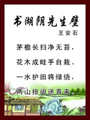 書湖陰先生壁