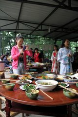 壬辰端陽后一日會(huì)潛齋以竹深留客處荷凈納涼