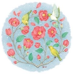 鳥(niǎo)散馀花落