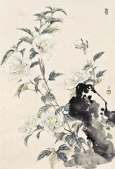 蝶戀花（山茶）