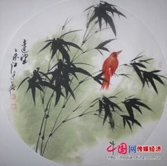 對(duì)竹思鶴